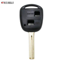 2 Button Remote Key Case Shell Housing TOY48 Uncut Blade for Lexus ES330 EX350 IS200 GS300 GS350 GX460 GX470 LX470 SC430 RX300