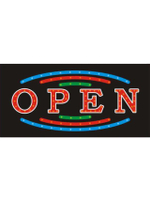 ป้ายไฟ รุ่น NLS-OPEN01