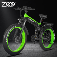 ZPAO Electric Bike 1000W Adult Mountain Bike 26 Inch Snow Electronic Bike 48V Electric Bicycle 4.0 Fat Tire e bike Folded Ebike