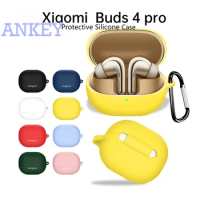 for Xiaomi Buds 4 Pro Case Earphone Buds4Pro Liquid Silicone Soft Cover Protective Shockproof Dustproof