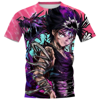การ์ตูนผีนักสู้ Yuyu Hakusho เสื้อยืด, CLOOCL, การพิมพ์ 3 มิติ, แขนสั้น, เสื้อลำลอง, สำหรับเด็กและเด