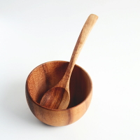 木碗 沙拉盆 料理盤 相思木小木碗家用兒童吃飯碗實木碗木頭碗木質餐具湯碗小號節食碗