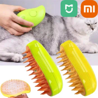 Xiaomi MIJIA 3 in 1 Dog Steamer Brush Electric Spray Cat Hair Brush Remove Tangles And Loose Hair For Pet Massage Steamy Combs