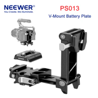 NEEWER PS013 Foldable V-Mount Battery Plate with Arca Type QR Plate Arca type base is for DJI RS2 RSC2 RS3 RS3 Pro