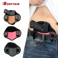 Outdoor Tactical Hunting Holster PU Leather Concealed Gun Pistol Pouch for Glock 19 Sig Sauer Beretta Kahr Bersa Thunder Tools