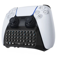 MoKo Keyboard for PS5 Controller,PS5 Bluetooth Wireless Mini Keyboard Chatpad for Playstation 5 Controller,Game Keypad Speaker