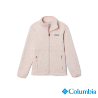 【Columbia 哥倫比亞】童款-Sweater Weather™刷毛外套-淺粉色(UAY27970LK/HF)