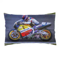 The Incomperable Mick Doohan Soft Comfortable Rectangle Pillow Cover Mick Doohan Repsol British Gp 1996 World
