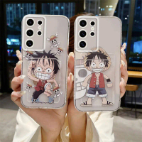 เคสโทรศัพท์การ์ตูนฟางเด็กผู้ชายพร้อมที่ใส่การ์ด, วัสดุ TPU อ่อน, กันกระแทก, เข้ากันได้กับ Samsung Ga