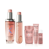【KERASTASE 巴黎卡詩】恆彩重生水漾光持色露75ml+填裝瓶75ml(護色/持色/護髮油)