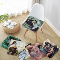 Mo Dao Zu Shi Four Seasons Fabric Cushion Non-slip Living Room Sofa Decor Students Stool Tatami Office Chair Mat Pad