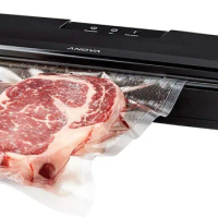 Anova Culinary ANVS01-US00 Anova Precision Vacuum Sealer, Includes 10 Precut Bags, For Sous Vide and Food Storage