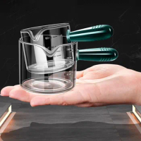 60/125ml Glass Espresso Measuring Cup With Handle Milk Jug Coffee Supplies Transparent Kitchen Measure Mug