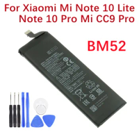 BM52 5260mAh Replacement Battery For Xiaomi Mi Note 10 Lite Note10 Pro CC9 Pro Phone Batteries Bateria