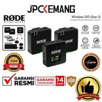 JPC KEMANG RODE WIRELESS GO Gen 3 Dual Wireless Microphone Rode Wireless GO III Mic GO3 GARANSI RESM