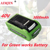 For Greenworks 40V Batteries 3Ah for GreenWorks G-MAX Li-ion Battery Manufacturer Replacement Battery for Lawn Mower Power Tools