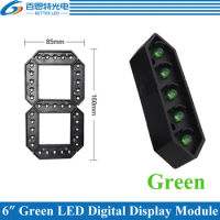 10pcs/lot 6" Green Color Outdoor 7 Seven Segment LED Digital Number Module for Gas Price LED Display module