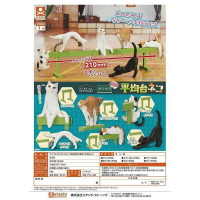 Standstones 扭蛋 轉蛋 動物愛好系列 平衡木貓 平衡木 體操 貓咪 全6款 整套販售