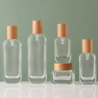 50g30ml50ml100ml120ml clear glass bottle jar pot tin lotion emulsion serum foundation cream gel eye essence skin packing