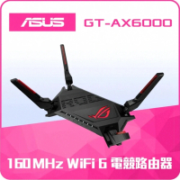 【ASUS 華碩】(2入)ROG電競專用 GT-AX6000 雙頻 Mesh WiFi6路由器/分享器