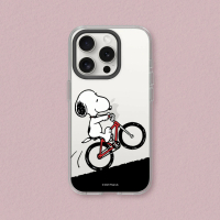 【RHINOSHIELD 犀牛盾】iPhone 14系列 Clear透明防摔手機殼/史努比-騎腳踏車(Snoopy)