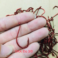 100 Lưỡi Câu Form BKK Đỏ 3/0. Câu Cá Fishing. Lưỡi Câu Chất Lượng Cao. Nhẹ. Bền. Bén. Nhạy Cá