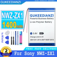 1400mAh GUKEEDIANZI Battery For Sony Walkman NWZ-ZX1 Big Power Bateria