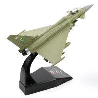 Kit Model Pesawat, Skala 1 / 100, Model Pejuang RAF Typhoon EF-2000 Eurofighter, Model Die-cast Loga