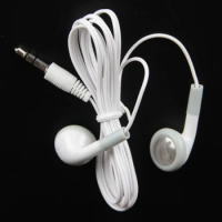 Disposable Earphone Cheapest 3.5mm Jack Wired Music Earphones Stereo Earbuds for iPhone Samsung Mobi