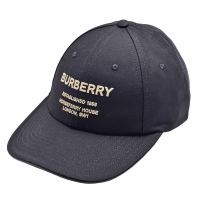 BURBERRY 經典品牌LOGO刺繡棒球帽(黑色)