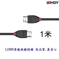 LINDY林帝 BLACK系列 4K/60Hz超值版 HDMI傳輸線 2.0版 1M 36471 乙太網路