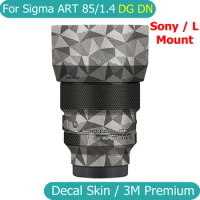 For Sigma ART 85 1.4 DG DN (For Sony E Mount / L) Decal Skin Vinyl Wrap Film Camera Lens Body Protective Sticker 85mm F1.4 F/1.4