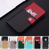 Cute Frog Wallet Flip Case For Moto G13 G23 G53 5G E13 4G Phone Cover Etui For iPhone 14 Plus 13 mini 12 Pro 11 XR XS Max X 7 8