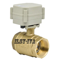 AC110~230V brass electric ball valve,DN32 2 way motorized ball valve with instruction