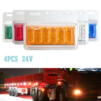 4PCS Cargo Light Trailer Tail Light Caravan Truck Parts Truck Accessories 24v Led Side Marker Tail Lamp