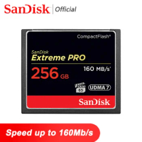 SanDisk Extreme Pro Compact Flash CF Card 128GB 32GB 64GB 256GB 160MBS Memory Card 32 64 128 GB Flash Card Memory Carte Memoire