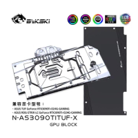 Bykski Water Copper Block Use for ASUS TUF / ROG STRIX-LC RTX3090Ti GAMING GPU Card /Radiator RGB Light SYNC N-AS3090TITUF-X