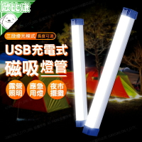 【磁吸式燈管】USB充電磁吸日光燈管 磁吸式燈管 LED燈管 露營照明 應急照明 露營燈 工作燈 照明燈 停電