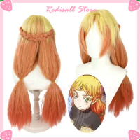 Anime Isekai Ojisan Uncle From Another World Tsundere Elf Cosplay Wig  Yellow Orange Gradient Heat-resistant Fiber Hair + Wig Cap - AliExpress