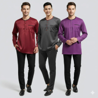 KURTA DEWASA DOBBY LEHER BULAT