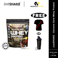 JustSHAKE - Extreme Gold Whey Protein [3.38LBS / 1.52KG / 46 Servings] [Halal Certified]