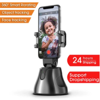 360 All-round Rotation Smart Shooting Gimbal Selfie Auto Face Object Tracking for GoPro Smartphone Camera Vlog Live Selfie Stick