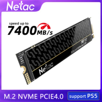 Netac NVMe SSD 1TB 2TB 4TB SSD NVMe M.2 2280 PCIe4.0 7400MB/s Hard Disk Internal Solid State Drive For Laptop Desktop PS5