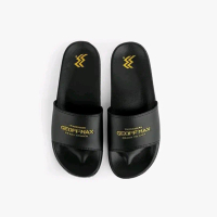 Sandal Selop Distro Geoff Max Oficial Wigora Black-Slipper Sandal Pria Wanita Anti Licin Anti Slip S