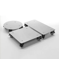 Steel Plate Mobile Storage Bottom Bracket with Wheels Tray Oven Cabinet Fish Tank Base Platform Trolley