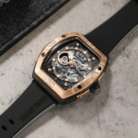 jam tangan Evans Jayden Jam Tangan Pria 9563 Rubber Automatic Movement Silicon Kaca Sapphire Chronog