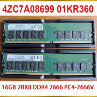1 Pcs 4ZC7A08699 01KR360 For Lenovo RAM 16G 16GB 2RX8 DDR4 2666 PC4-2666V ECC UDIMM Memory