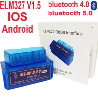 For ios Android Bluetooth mini ELM 327 V1.5 OBD Scanner OBD2 ELM327 Mini ELM327 Bluetooth OBD2 Scanner ELM327 OBD2 Code Reader