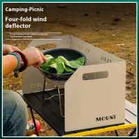 Outdoor cassette stove windshield stove windshield gas stove burner picnic camping baffle gas stove windshield