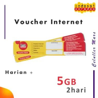 Voucher Indosat 5GB 2Hari ORI, vocher kuota internet indosat 5GB 5hari
